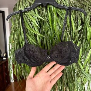 Vintage Christian Dior Lacy Black Bra